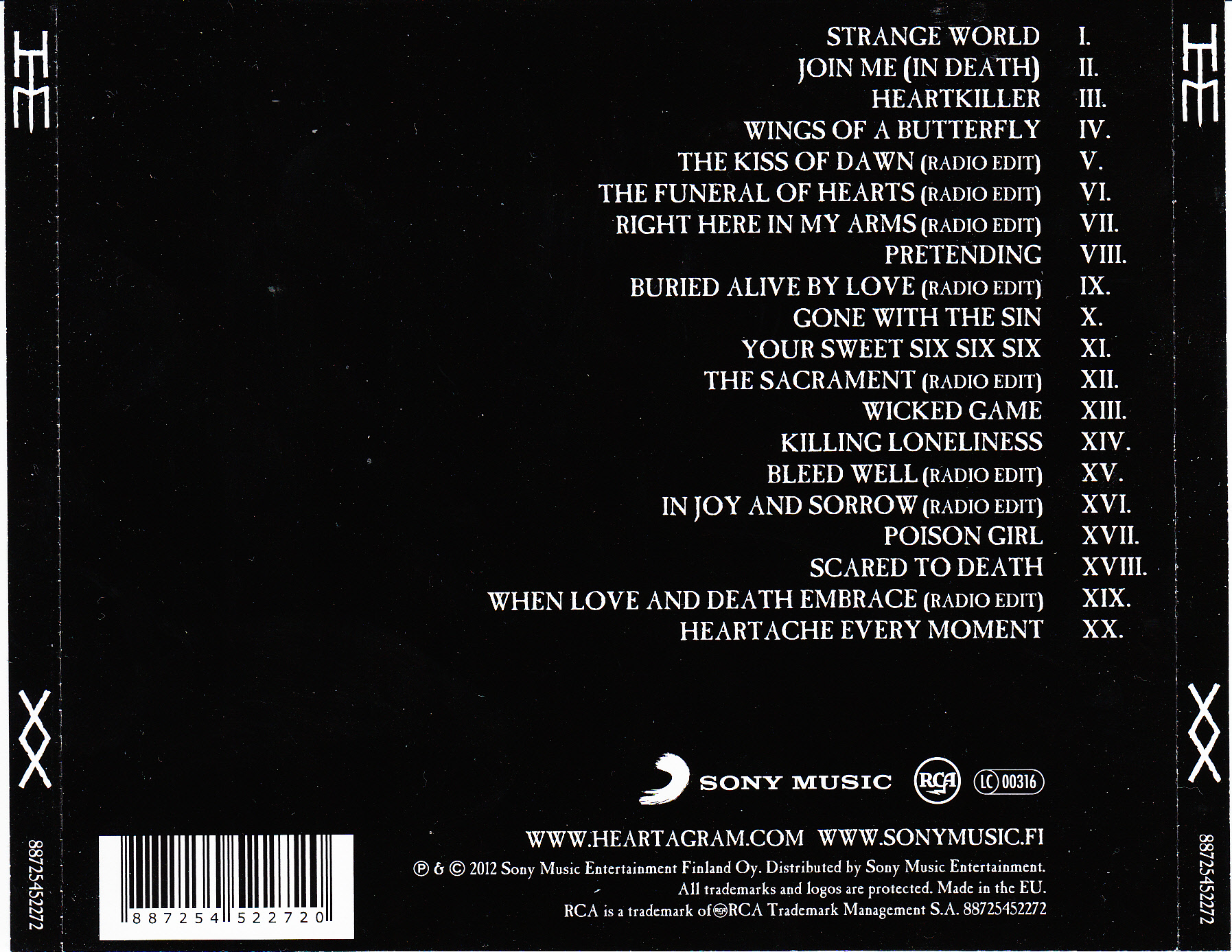 Him when love. Him XX two decades of Love Metal. Him two decades of Love Metal LP. Обложка альбома хим XX-two decades. Him the Kiss of Dawn.